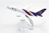 1:400 16cm Air Bus A380 Thai Airways Metal Airplane Model Plane Toy Plane Model