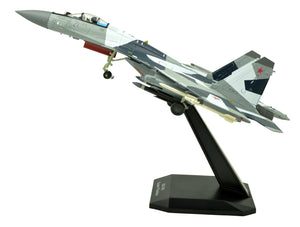 1:100 Sukhoi Su-35 Fighter Attack Metal Plane Model with 2 Stands,Russian Air Force,Military Airplane Model,Diecast Plane,for Collecting and Gift