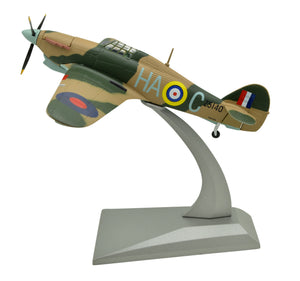 1:72 Hawker Hurricane Fighter Attack Metal Plane Model, World War II Royal Air Force, Military Airplane Model,Diecast Plane,for Collecting and Gift