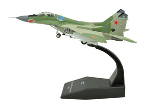 1:100 MiG-29 Fighter Attack Metal Plane Model,Russian Air Force 1991, Military Airplane Model,Diecast Plane,for Collecting and Gift