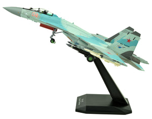 1:100 Sukhoi Su-35 Fighter Attack Metal Plane Model with 2 Stands,Russian Air Force,Military Airplane Model,Diecast Plane,for Collecting and Gift