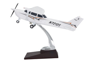 1:32 10.8inch Cessna 172 with Landing Gear ABS Resin Airplane Model,Diecast Plane,for Collecting and Gift