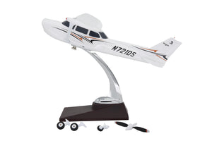 1:32 10.8inch Cessna 172 with Landing Gear ABS Resin Airplane Model,Diecast Plane,for Collecting and Gift