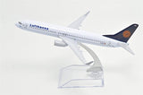 1:400 16cm Boeing B-737 Lufthansa Airlines Metal Airplane Model Plane Toy Plane Model