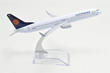 1:400 16cm Boeing B-737 Lufthansa Airlines Metal Airplane Model Plane Toy Plane Model