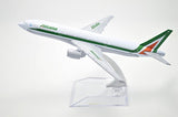1:400 16cm Boeing B777-200 Alitalia Metal Airplane Model Plane Toy Plane Model