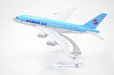 1:400 16cm Air Bus A380 Korean Air Metal Airplane Model Plane Toy Plane Model