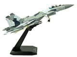 1:100 Sukhoi Su-35 Fighter Attack Metal Plane Model with 2 Stands,Russian Air Force,Military Airplane Model,Diecast Plane,for Collecting and Gift