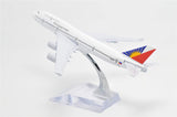 1:400 16cm Boeing B747-400 Philippine Airlines Metal Airplane Model Plane Toy Plane Model