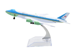 1:400 16cm Air Force One Boeing B747 Metal Airplane Model Plane Toy Plane Model