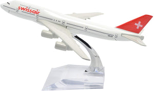 1:400 16cm Boeing B747-400 Swissair Metal Airplane Model Plane Toy Plane Model