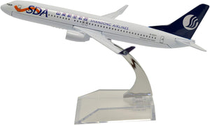 1:400 16cm Boeing B737-800 China Shandong Airlines Metal Airplane Model Plane Toy Plane Model