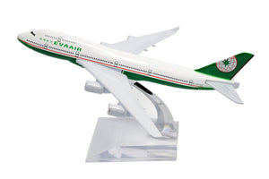1:400 16cm Boeing B747-400 EVA Air Metal Airplane Model Plane Toy Plane Model