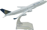 1:400 16cm Boeing B747-400 United Airlines Metal Airplane Model Plane Toy Plane Model