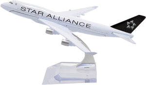1:400 16cm Boeing B747 Star Alliance Metal Airplane Model Plane Toy Plane Model