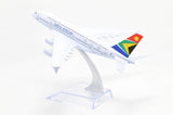 1:400 16cm Air Bus A380 South African Airways Metal Airplane Model Plane Toy Plane Model