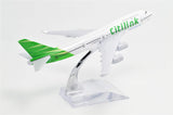 1:400 16cm Boeing B747-400 Citilink Metal Airplane Model Plane Toy Plane Model