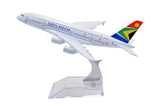 1:400 16cm Air Bus A380 South African Airways Metal Airplane Model Plane Toy Plane Model