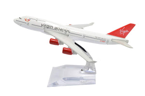 1:400 16cm Boeing B747-400 Virgin Atlantic Metal Airplane Model Plane Toy Plane Model