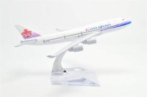 1:400 16cm Boeing B747-400 Taiwan China Airlines Metal Airplane Model Plane Toy Plane Model