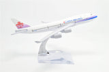 1:400 16cm Boeing B747-400 Taiwan China Airlines Metal Airplane Model Plane Toy Plane Model