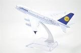 1:400 16cm Air Bus A380 Lufthansa Airlines Metal Airplane Model Plane Toy Plane Model