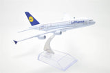 1:400 16cm Air Bus A380 Lufthansa Airlines Metal Airplane Model Plane Toy Plane Model