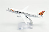 1:400 16cm Air Bus A320 Tigerair Metal Airplane Model Plane Toy Plane Model