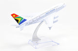1:400 16cm Air Bus A380 South African Airways Metal Airplane Model Plane Toy Plane Model
