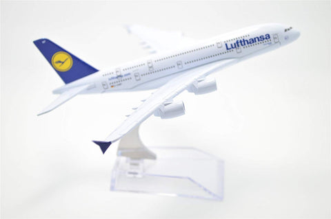 1:400 16cm Air Bus A380 Lufthansa Airlines Metal Airplane Model Plane Toy Plane Model