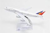1:400 16cm Boeing B747-400 Philippine Airlines Metal Airplane Model Plane Toy Plane Model