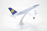 1:400 16cm Air Bus A380 Lufthansa Airlines Metal Airplane Model Plane Toy Plane Model