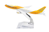 1:400 16cm Boeing B777 Scoot Airlines Metal Airplane Model Plane Toy Plane Model