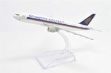 1:400 16cm B777 Singapore Airlines Metal Airplane Model Plane Toy Plane Model