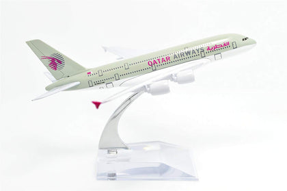 1:400 16cm Air Bus A380 Qatar Airways Plane Metal Airplane Model Plane Toy Plane Model