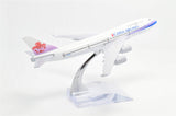 1:400 16cm Boeing B747-400 Taiwan China Airlines Metal Airplane Model Plane Toy Plane Model