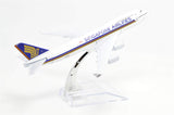 1:400 16cm B747 Singapore Airlines Metal Airplane Model Plane Toy Plane Model