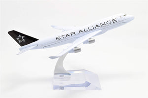 1:400 16cm Boeing B747 Star Alliance Metal Airplane Model Plane Toy Plane Model