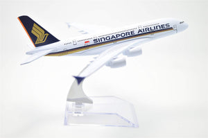 1:400 16cm Air Bus A380 Singapore Airlines Metal Airplane Model Plane Toy Plane Model