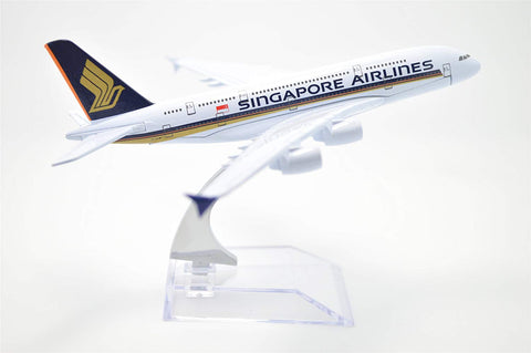 1:400 16cm Air Bus A380 Singapore Airlines Metal Airplane Model Plane Toy Plane Model