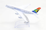 1:400 16cm Air Bus A380 South African Airways Metal Airplane Model Plane Toy Plane Model