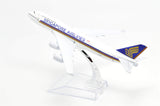 1:400 16cm B747 Singapore Airlines Metal Airplane Model Plane Toy Plane Model