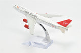 1:400 16cm Boeing B747-400 Virgin Atlantic Metal Airplane Model Plane Toy Plane Model