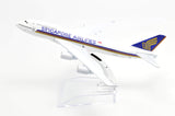 1:400 16cm B747 Singapore Airlines Metal Airplane Model Plane Toy Plane Model