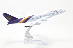 1:400 16cm Boeing B747-400 Thai Airlines Metal Airplane Model Plane Toy Plane Model