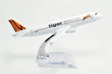 1:400 16cm Air Bus A320 Tigerair Metal Airplane Model Plane Toy Plane Model