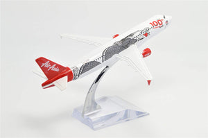 1:400 16cm AIR Asia Air Bus A320 100th Dragon Metal Airplane Model Plane Toy Plane Model