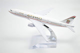 1:400 16cm Boeing B777 Etihad Airlines Metal Airplane Model Plane Toy Plane Model