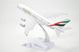1:400 16cm Air Bus A380 Emirates Airlines Metal Airplane Model Plane Toy Plane Model
