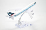 1:400 16cm Boeing B747-400 Cathay Pacific Airways Metal Airplane Model Plane Toy Plane Model